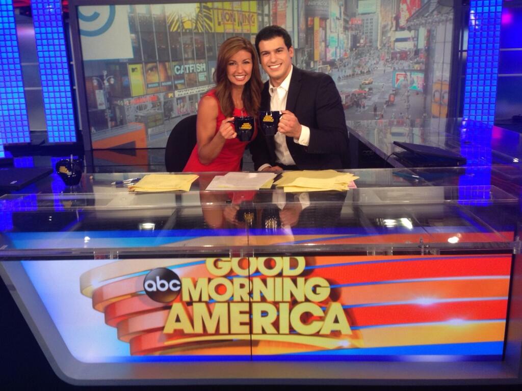 Julie Durda and Gio Benitez at Good Morning America